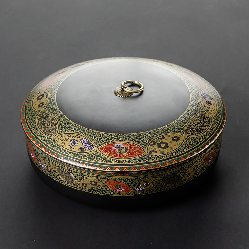 Hand-Painted Porcelain Tea Caddy — Set of Two