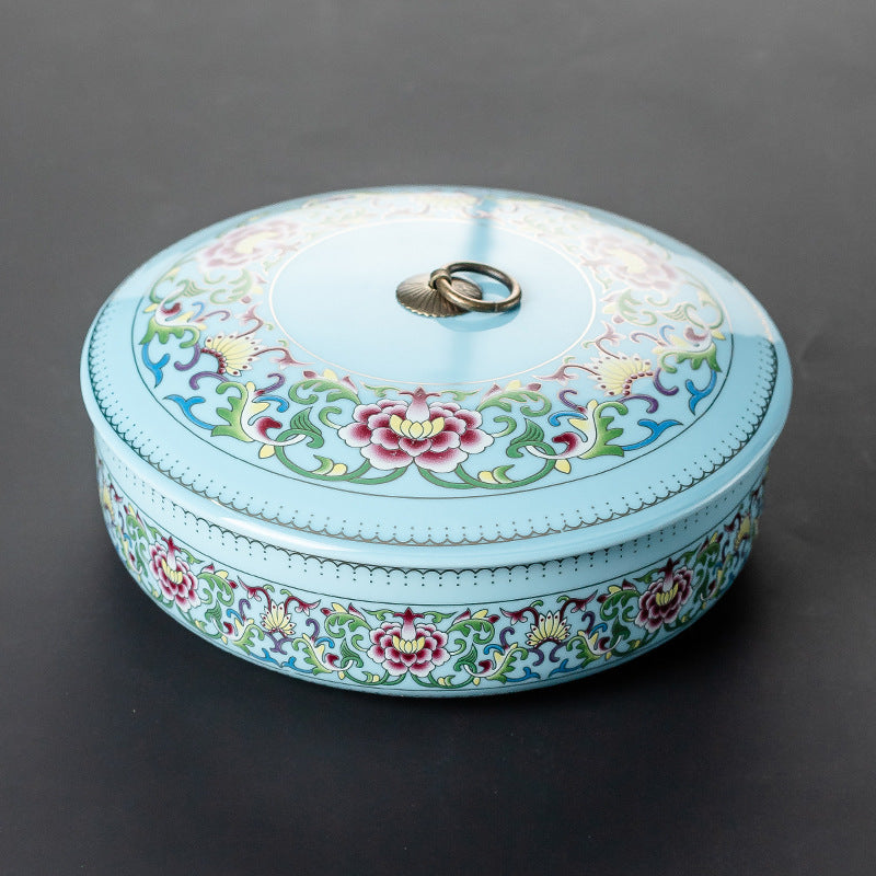 Hand-Painted Porcelain Tea Caddy — Set of Two