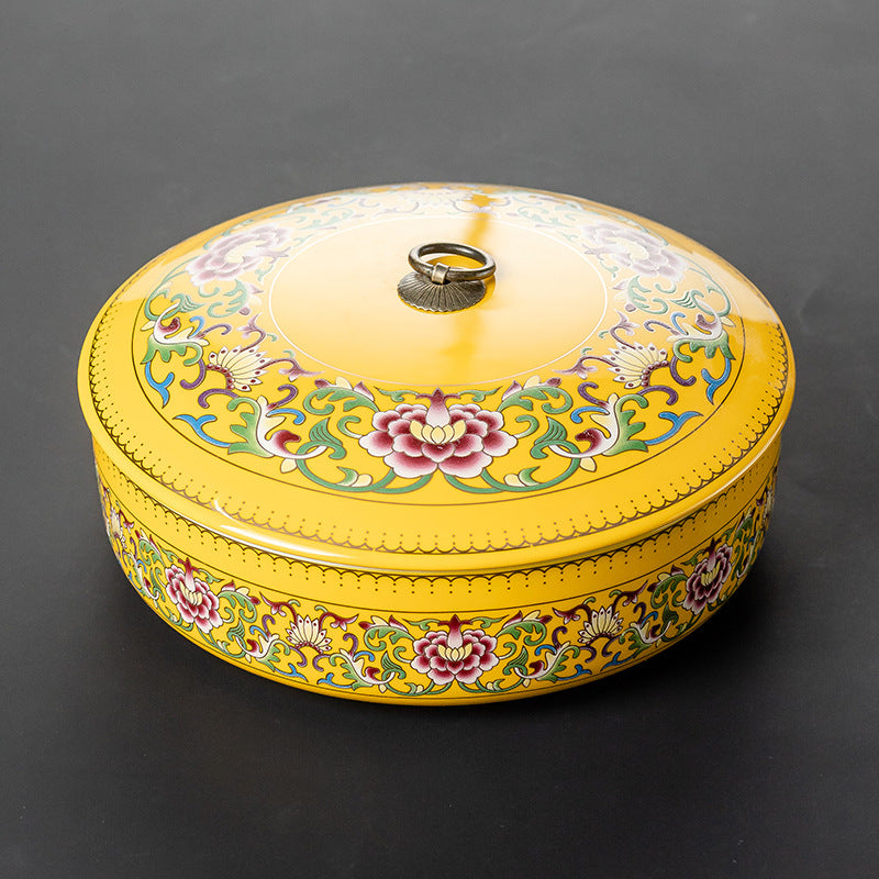 Hand-Painted Porcelain Tea Caddy — Set of Two