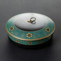 Hand-Painted Porcelain Tea Caddy — Set of Two