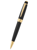 Bailey™ Ballpoint Pen — Matte Black with 23KT Gold PVD