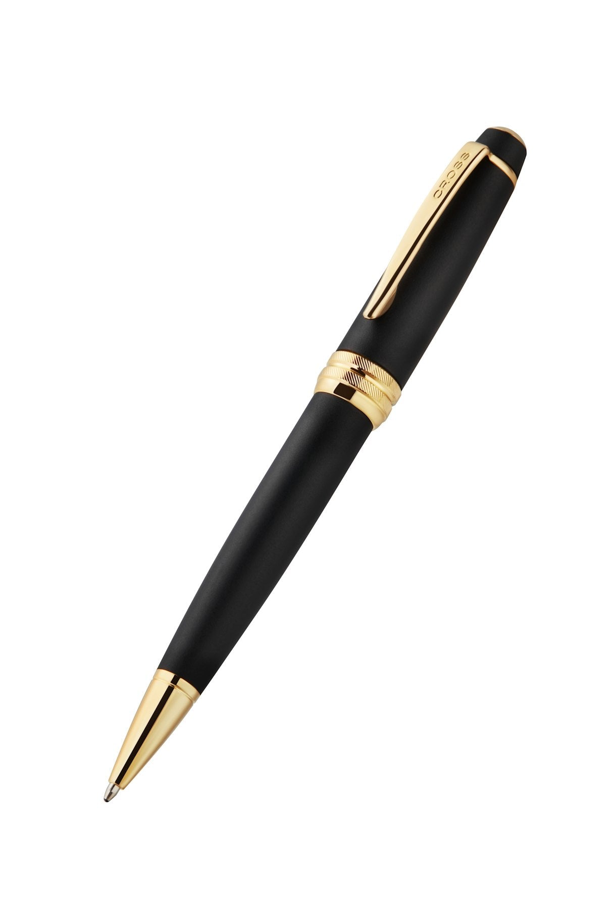 Bailey™ Ballpoint Pen — Matte Black with 23KT Gold PVD
