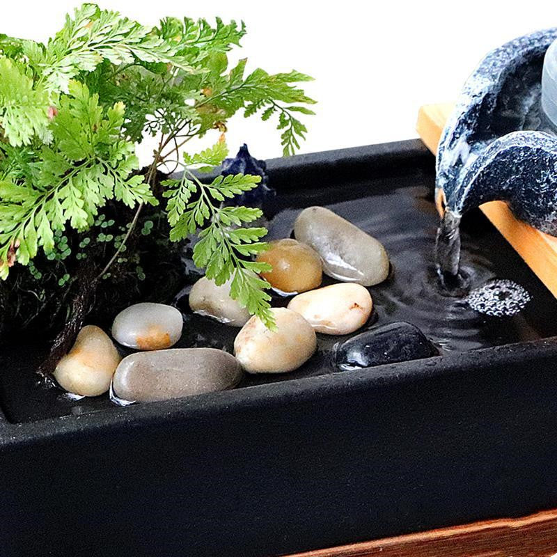 Ceramic Millstone Tabletop Fountain