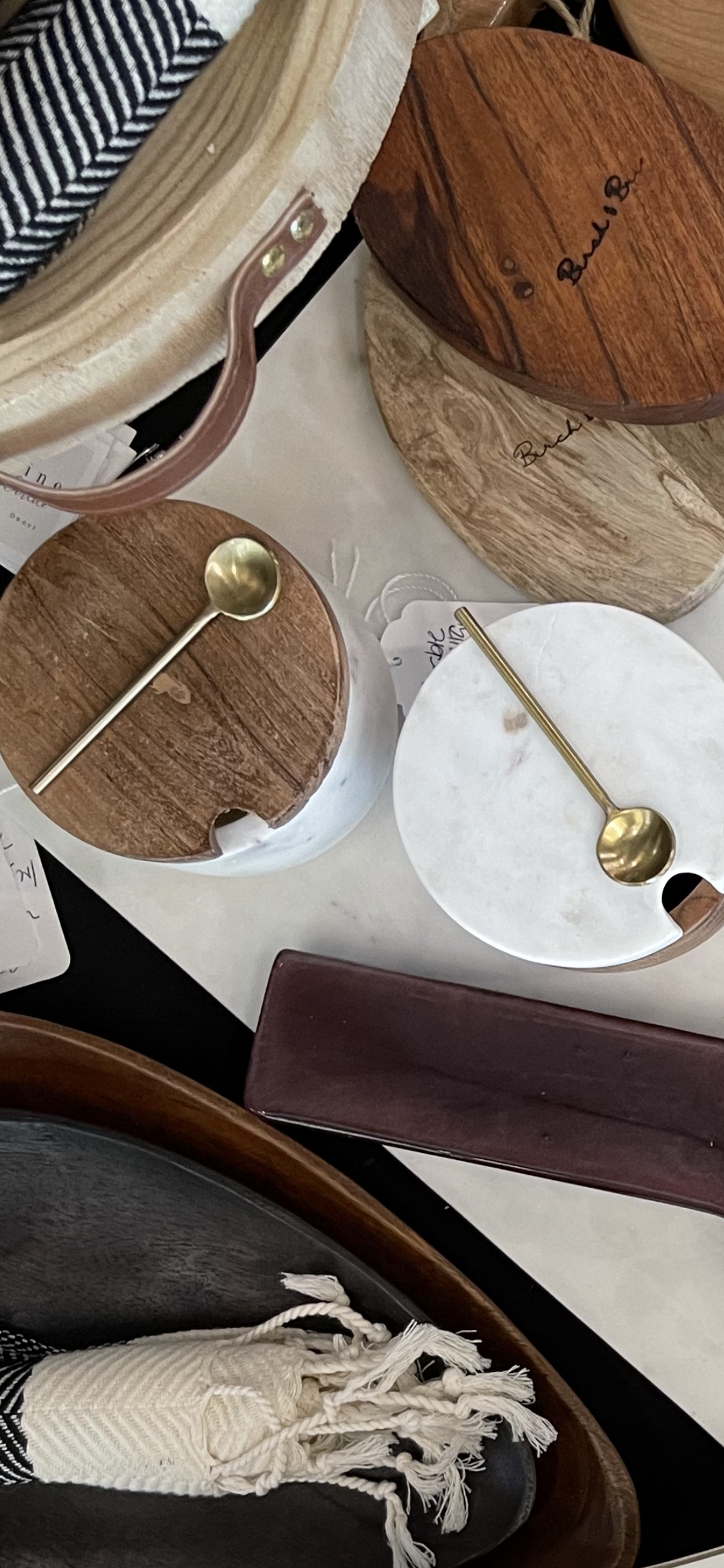 Marble Salt Cellar with Lid